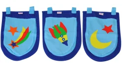 Hot Vipack 3 opbergzakjes astro Pino/Scott blauw