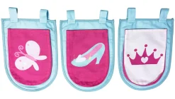 Outlet Vipack 3 opbergzakjes Princess Pino/Scott roze