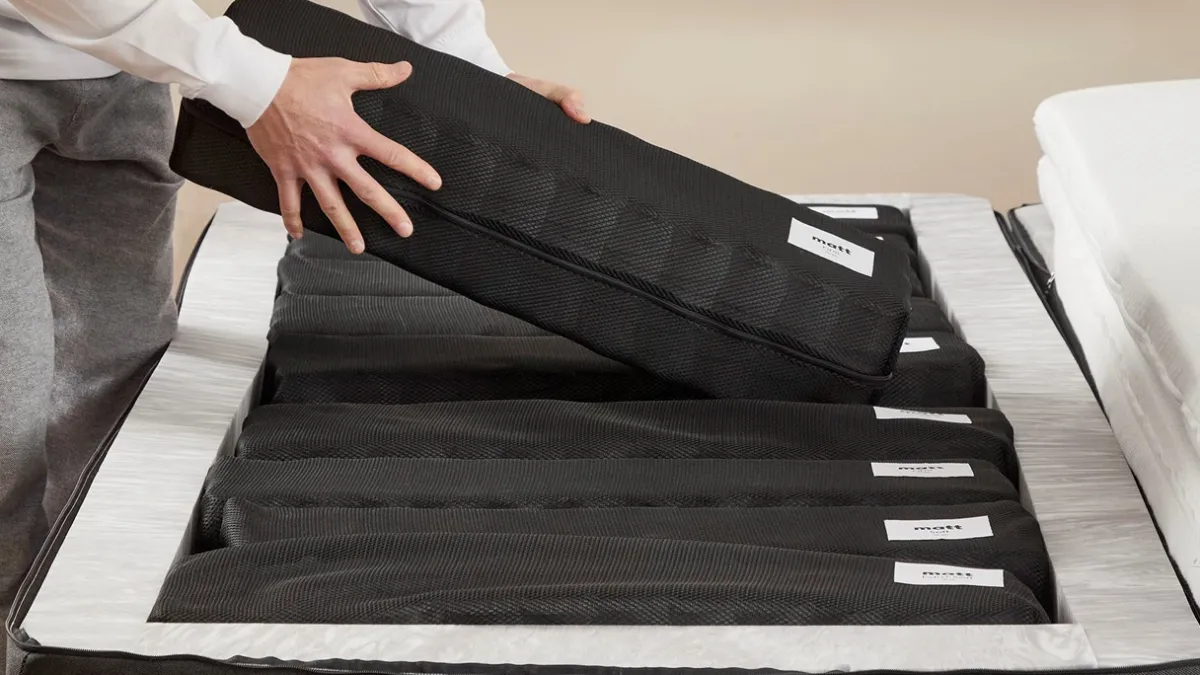 Sale Matt Sleeps Aanpasbaar Hybrid Pro matras antraciet