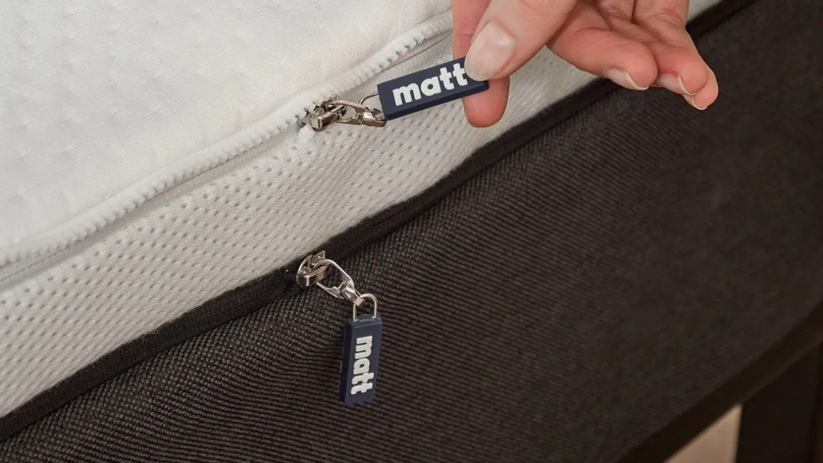 Sale Matt Sleeps Aanpasbaar Hybrid Pro matras antraciet