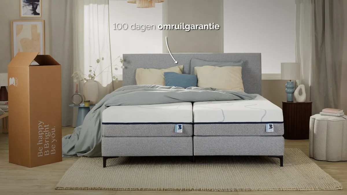 B Bright Platinum 100, 200 en 300 matras antraciet