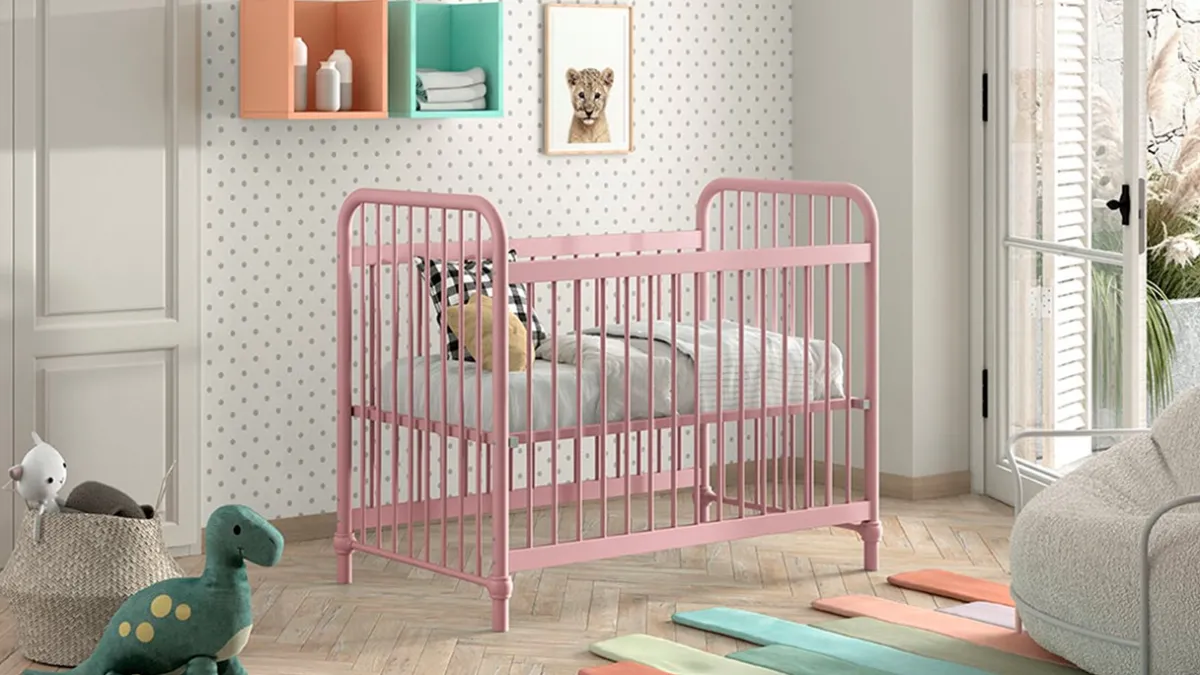Best Vipack Babyledikant Bronxx roze