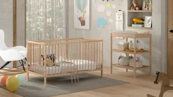 Online Vipack Babyledikant Dino 70x140 met verzorgingstafel naturel
