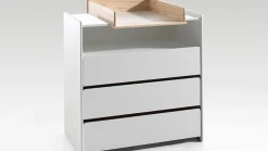 Clearance Vipack Babyledikant Kiddy met commode en opzet wit