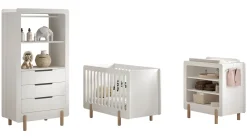 Clearance Vipack Babyledikant Smile met verzorgingstafel wit
