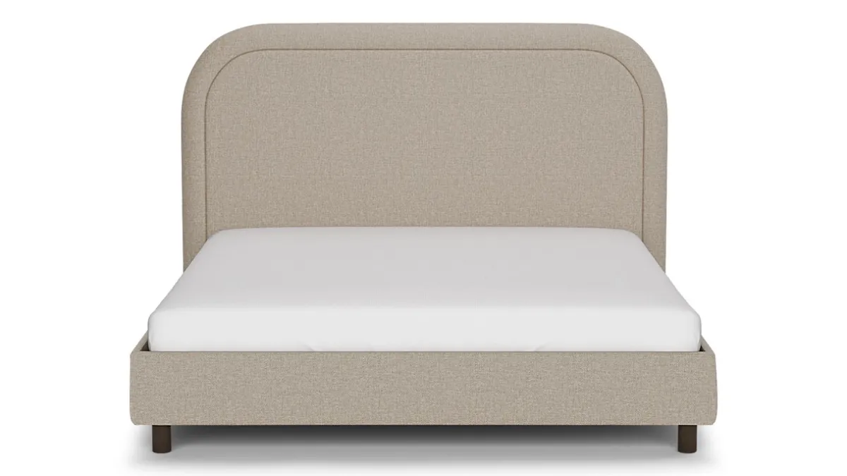 Hot B Bright Bed Amber - Linen touch beige