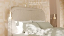 Hot B Bright Bed Amber - Linen touch beige