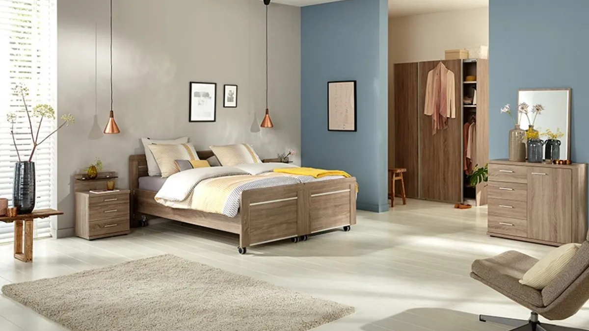 Sale B Bright Bed Bienne Tradi uitrijdbaar truffel eiken