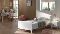 Clearance Vipack Bed Billy met nachtkast en bureau white