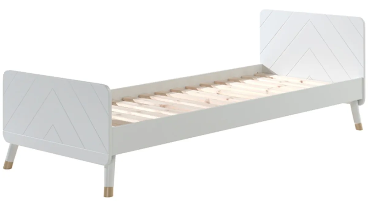Clearance Vipack Bed Billy met nachtkast en bureau white