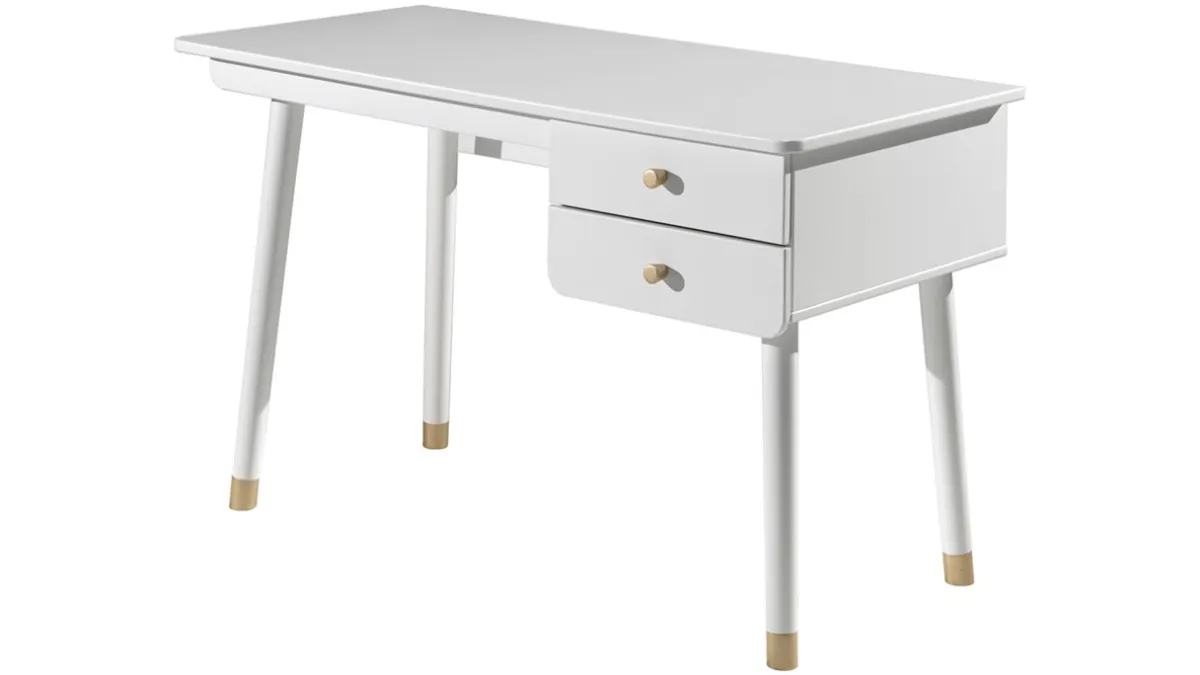 Clearance Vipack Bed Billy met nachtkast en bureau white