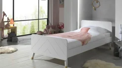 Clearance Vipack Bed Billy met nachtkast en bureau white