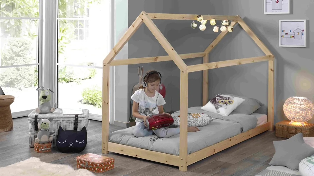 New Vipack Bed Cabane naturel