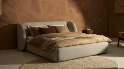 Outlet Karlsson Bed Cove - Fine bouclé light grey