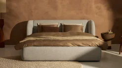 Outlet Karlsson Bed Cove - Fine bouclé light grey