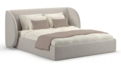 Outlet Karlsson Bed Cove - Fine bouclé light grey