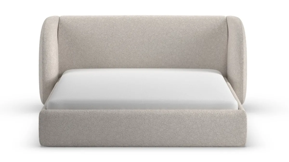 Outlet Karlsson Bed Cove - Fine bouclé light grey