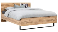 Clearance B Bright Bed Craft met lattenbodems Bossflex 400 en Maxi Plus Touch matras eiken