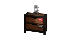 Best Vipack Bed Daan met nachtkast naturel