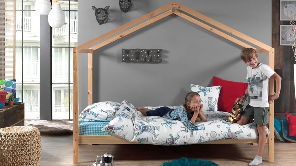 Outlet Vipack Bed Dallas als huis naturel