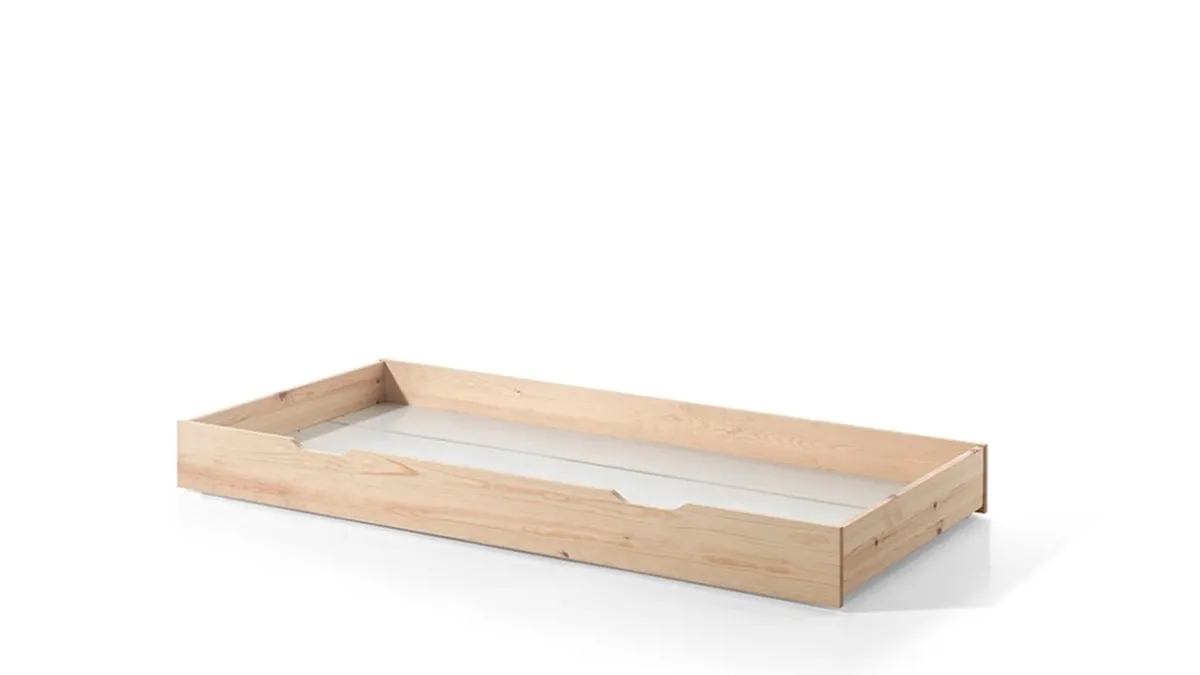 Hot Vipack Bed Dallas met dak en slaaplade naturel