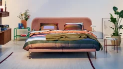 Discount M line Bed Element Lush met nachttafels en Cool Motion 2 matrassen powder