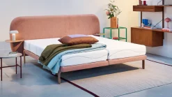 Discount M line Bed Element Lush met nachttafels en Cool Motion 2 matrassen powder