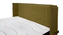 Hot M line Bed Element Vivid met gestoffeerde matrassen en Cool Motion topper curry