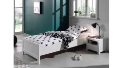 Outlet Vipack Bed Erik met nachtkast wit