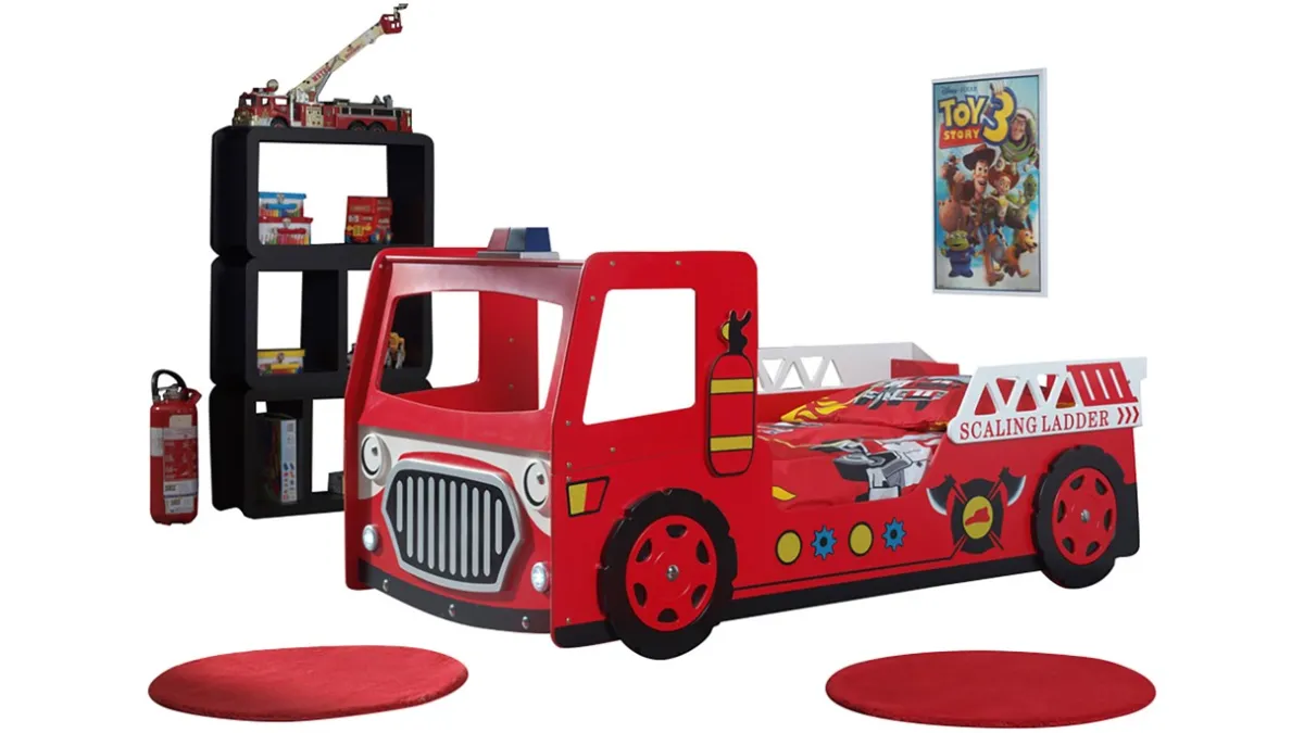 Hot Vipack Bed Fire truck rood