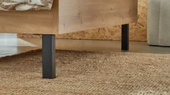 Clearance B Bright Bed Flint bianco eiken/grafiet