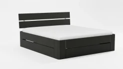 New B Bright Bed Fresh 500 met hoofdbord en 3 opbergladen zwart