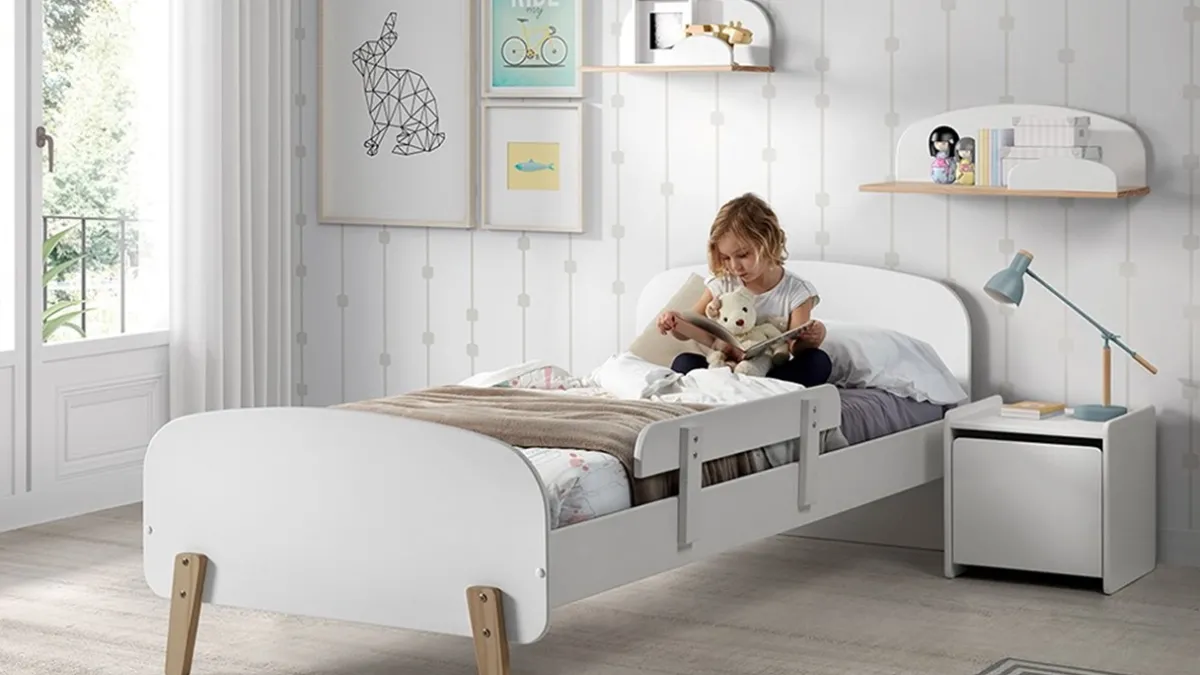 Hot Vipack Bed Kiddy inclusief uitvalbeveiliging wit