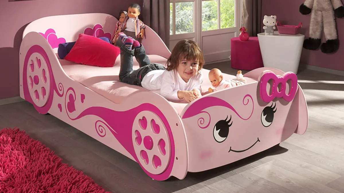 Online Vipack Bed Love roze