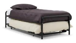 Discount Maxi Bed met onderschuifbed Doppia zwart