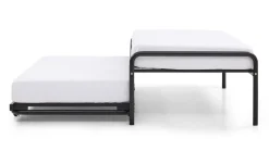 Discount Maxi Bed met onderschuifbed Doppia zwart