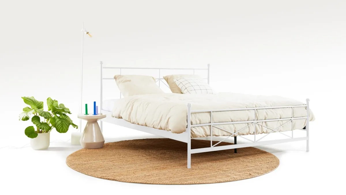 Clearance Maxi Bed Milano 2-persoons wit