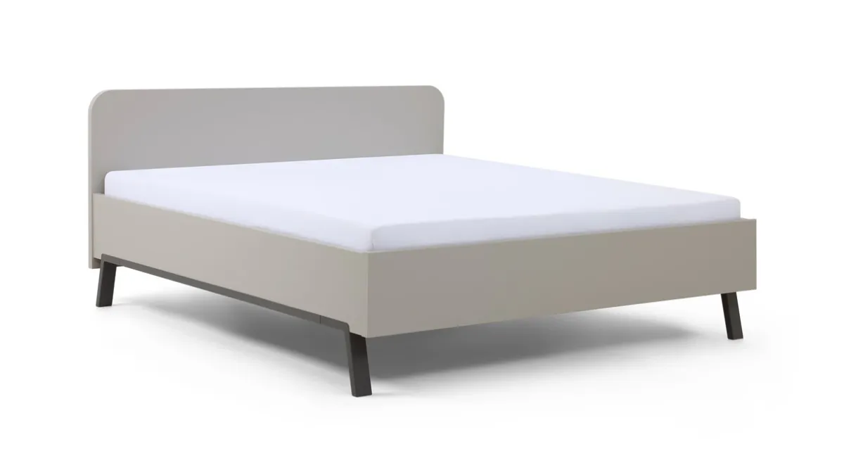 Outlet B Bright Bed Onyx kiezelgrijs