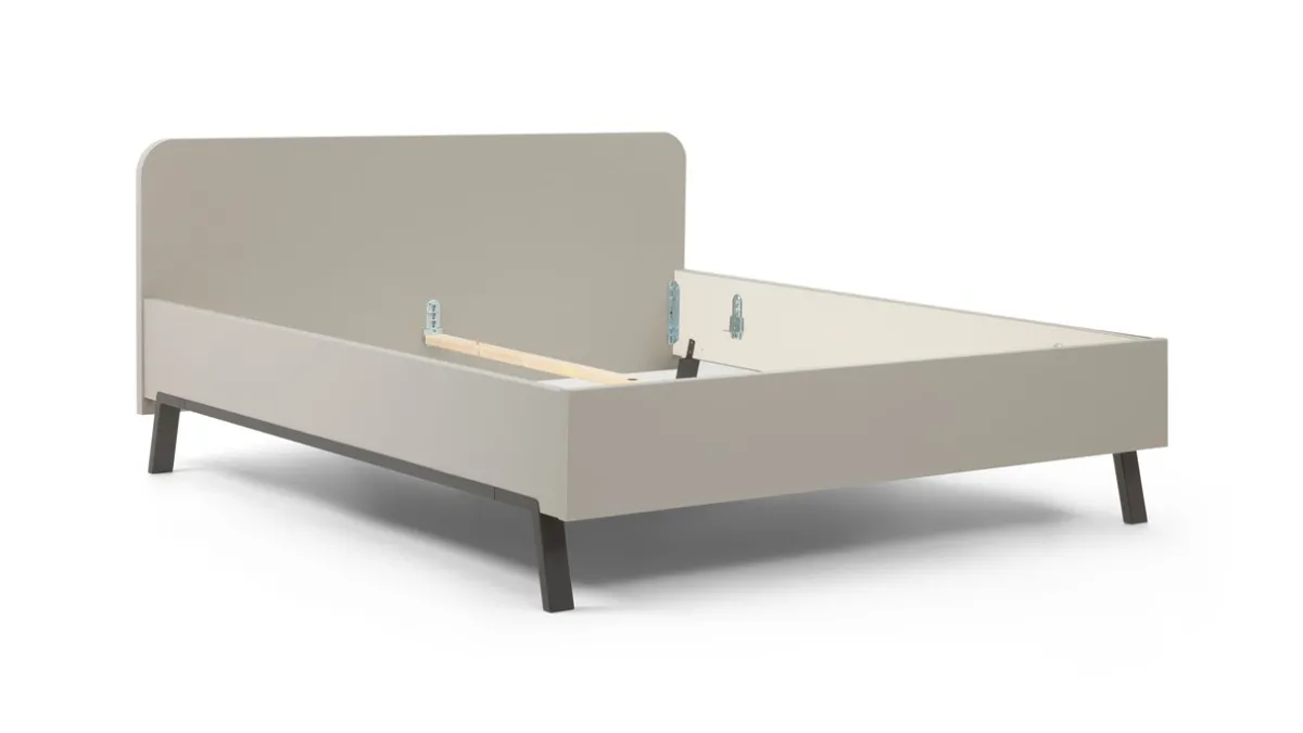 Outlet B Bright Bed Onyx kiezelgrijs