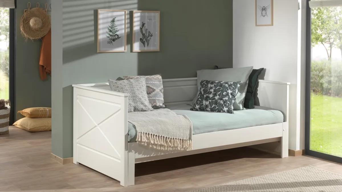 Best Vipack Bed paneel uitschuifbaar Pino wit