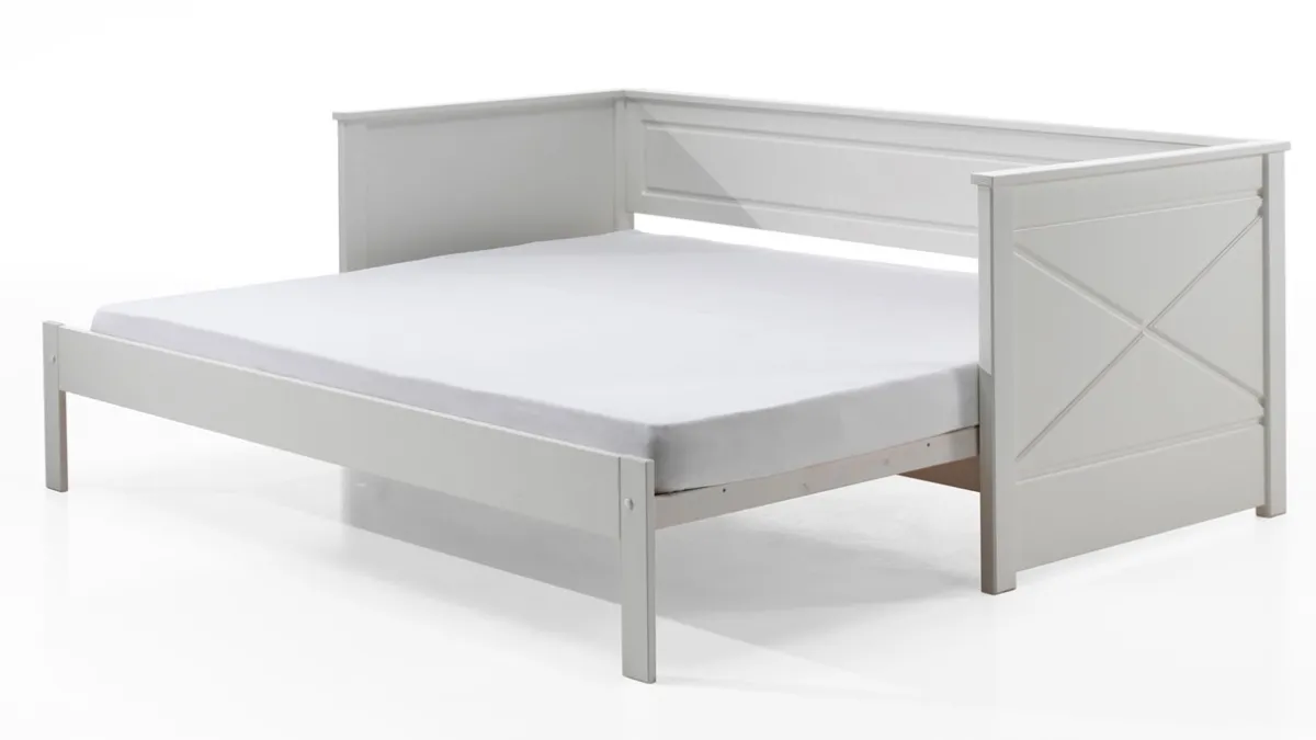 Best Vipack Bed paneel uitschuifbaar Pino wit