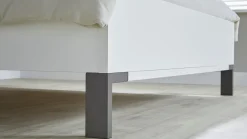 B Bright Bed Ragnar met hoofbord hout wit