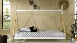 Online Vipack Bed Tipi verhoogd wit