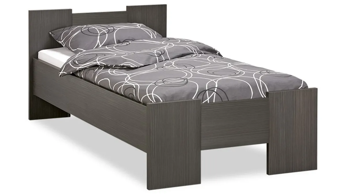 Online Maxi Bed Woody donkergrijs