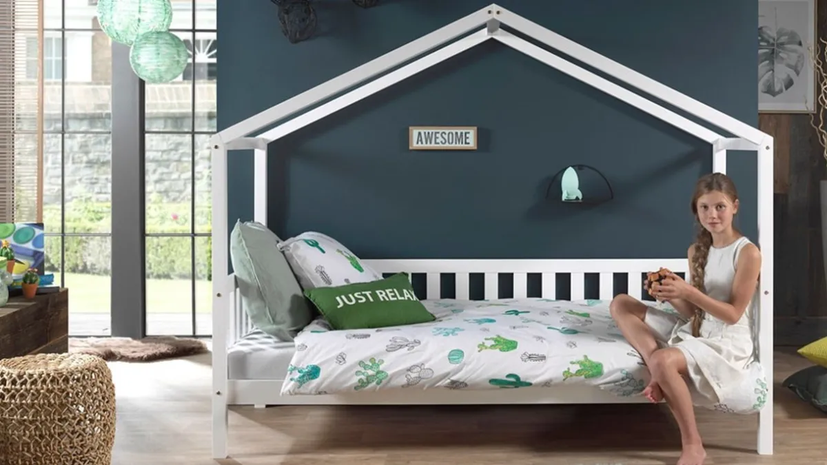 Discount Vipack Bedbank Dallas als huis wit