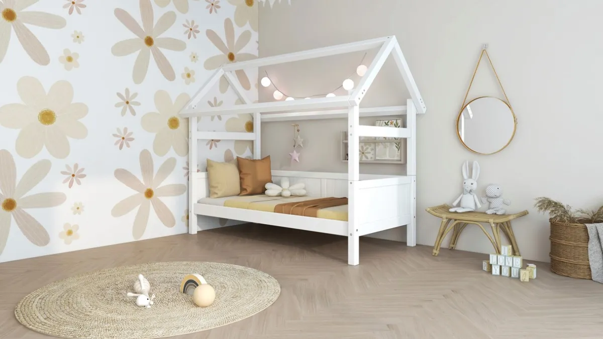 Sale Flexworld Bedbank Puck met dakframe wit