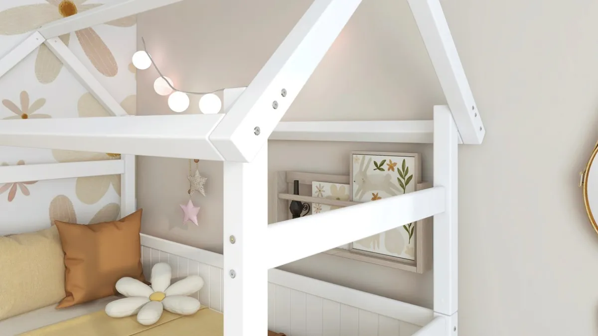 Sale Flexworld Bedbank Puck met dakframe wit