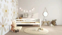 Clearance Flexworld Bedbank Puck met paneel en uitvalbeveiliging wit