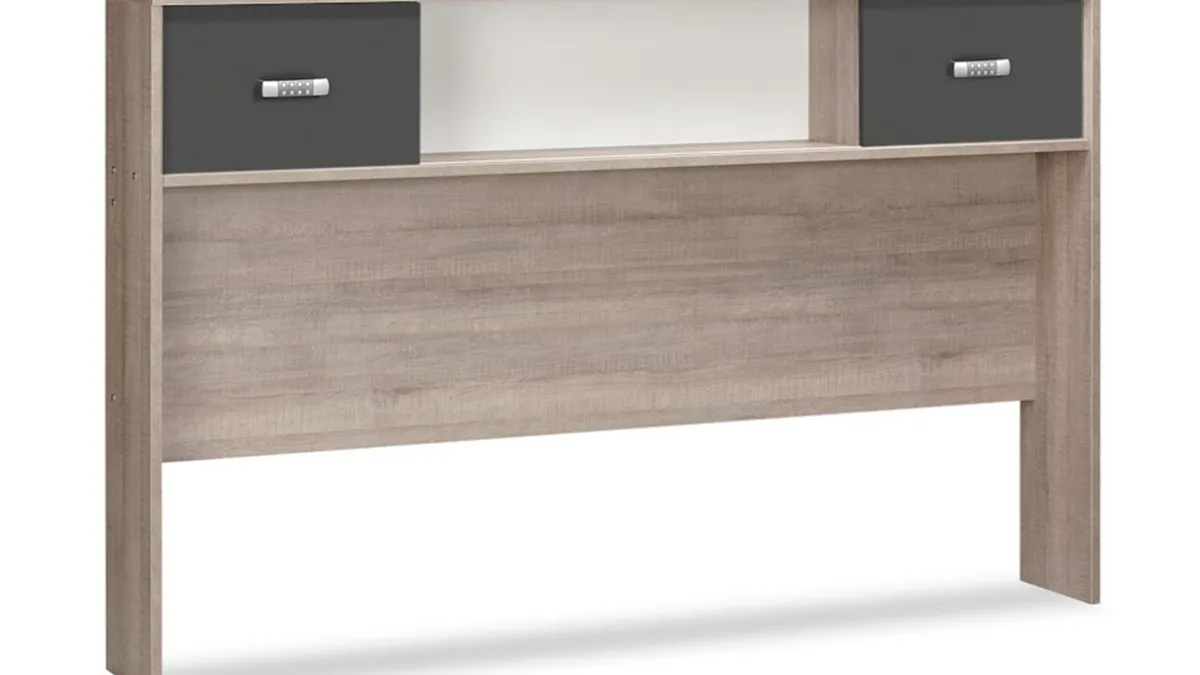 Best Maxi Bedkast Pep eiken/donkergrijs