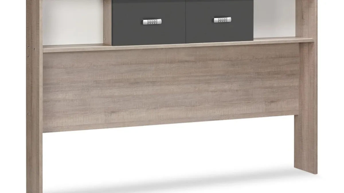 Best Maxi Bedkast Pep eiken/donkergrijs